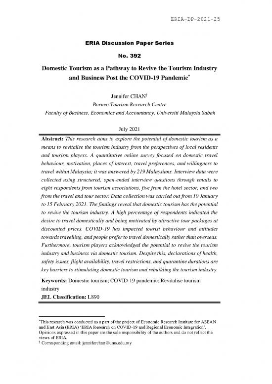picture Tourism Pdf 200281 | Domestic Tourism As A Pathway To Revive The Tourism Industry And Business Post The Covid 19 Pandemic