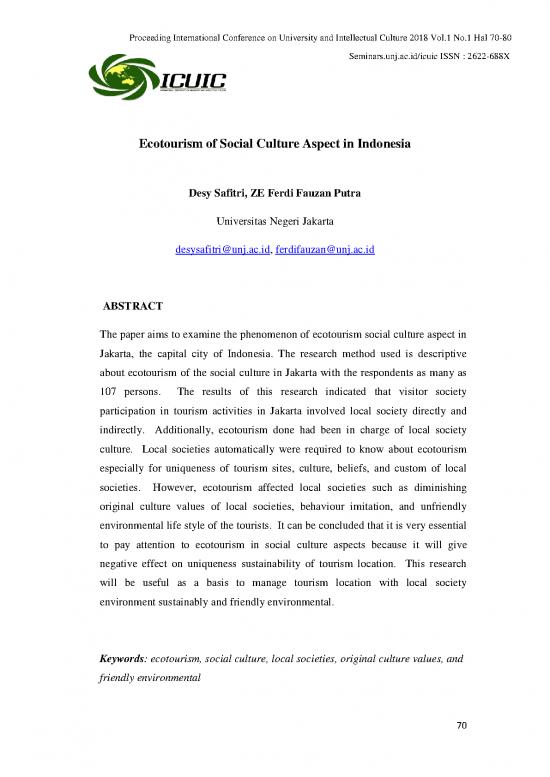 picture_Tourism Pdf 200129 | Ecotourism Of Social Culture Aspect In Indonesia By Desy Safitri Ze Ferdi Fauzan Putra