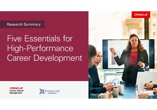 picture_Career Pdf 199606 | Five Essentials For High Performance Career Development