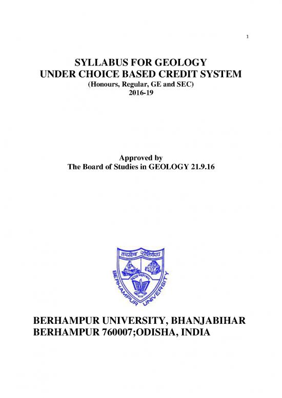 picture Geology Pdf 200571 | Geology Honours Regular 1