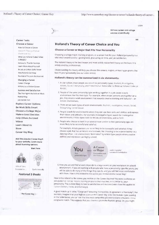 picture_Career Pdf 199123 | Hollands Theory Of Careerchoice Extra Reading