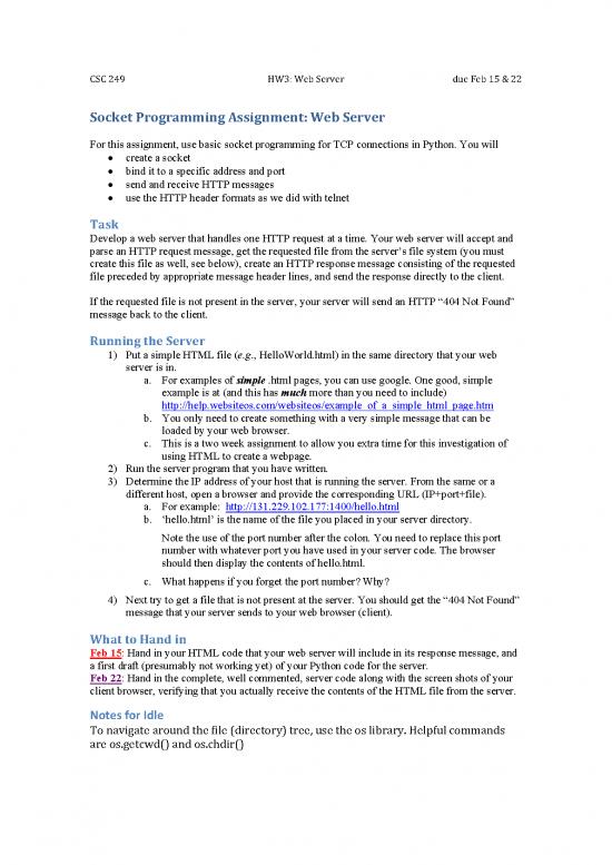 picture Socket Programming In Python Pdf 198244 | Hw3 Item Download 2023-02-08 01-59-02