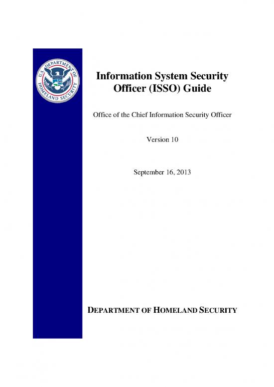 picture_Information System Security Officer (isso) Guide