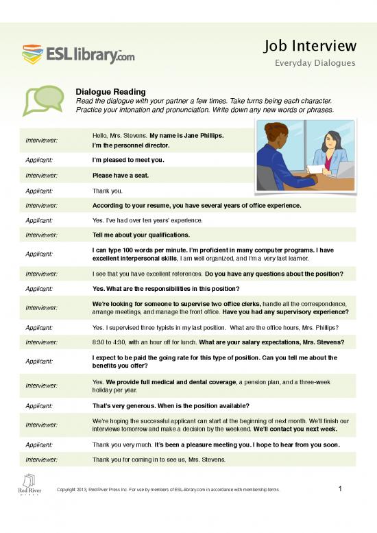 picture_Pdf Job Interview 198910 | Interviewing For A Job