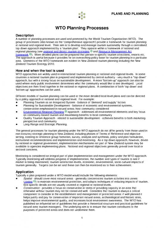 picture Tourism Pdf 200411 | Itp309 Wto Planning Processes