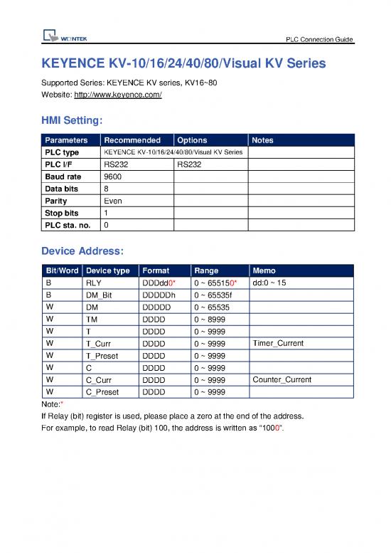 picture_Keyence Kv 10 16 24 40 80 Visual Kv Series