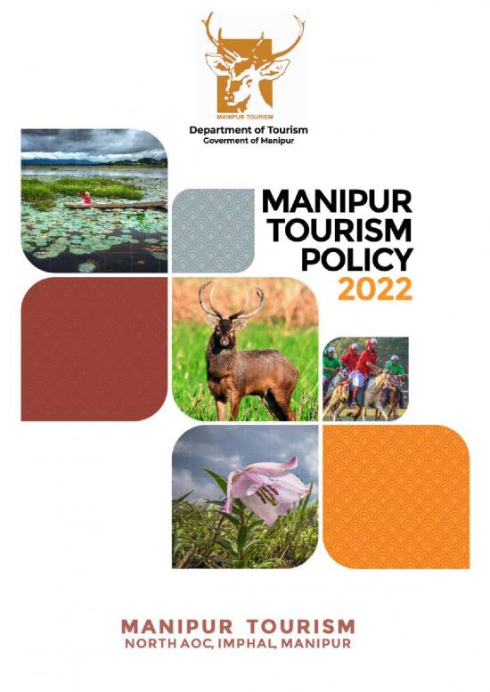 picture Tourism Pdf 199999 | Manipur Tourism Policy 2022