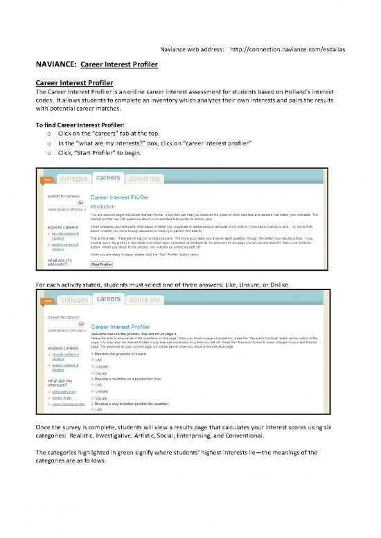 picture_Career Pdf 199381 | Naviance Career Interests Profiler