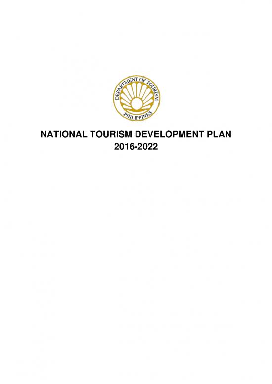 picture Tourism Pdf 199974 | Ntdp 2016 2022 Executive Summary