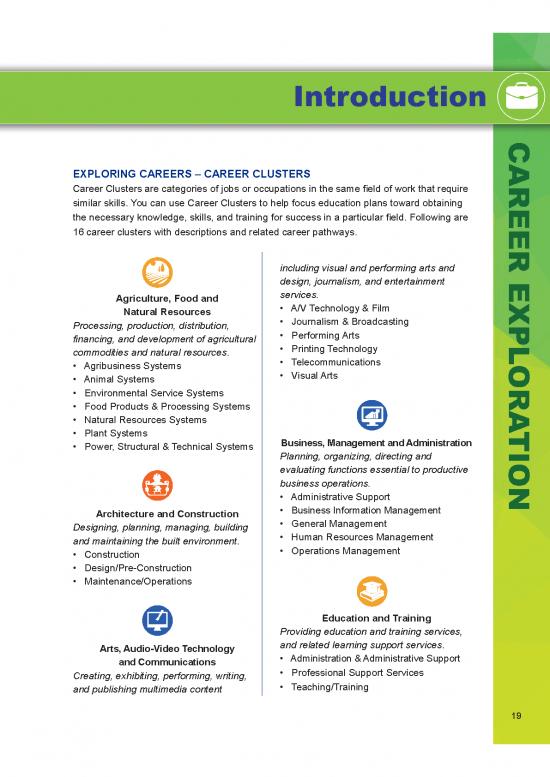 Career pdf 199618 pathways student transition guide career clusters