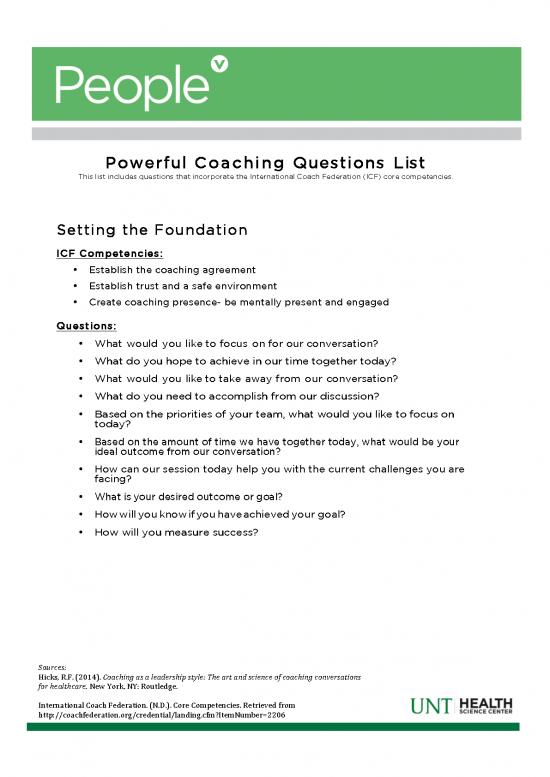 picture Agreement Sample 199762 | Powerful Coaching Questions  Brand
