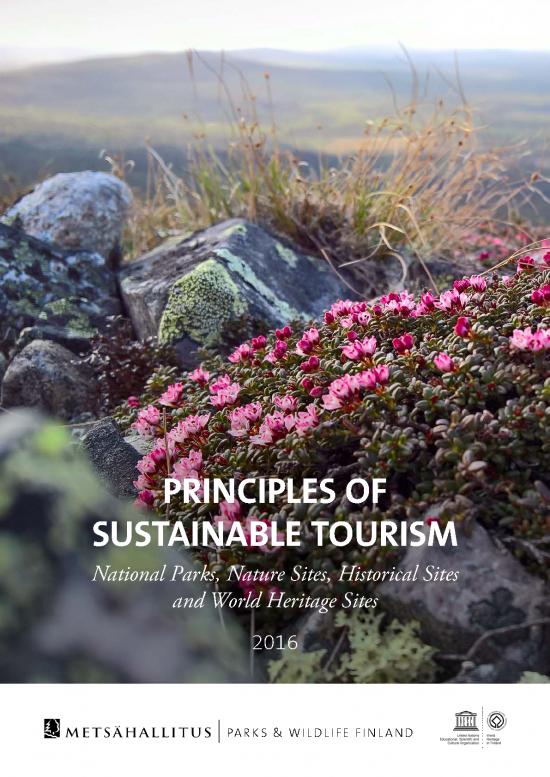 sustainable tourism principles contexts and practices pdf