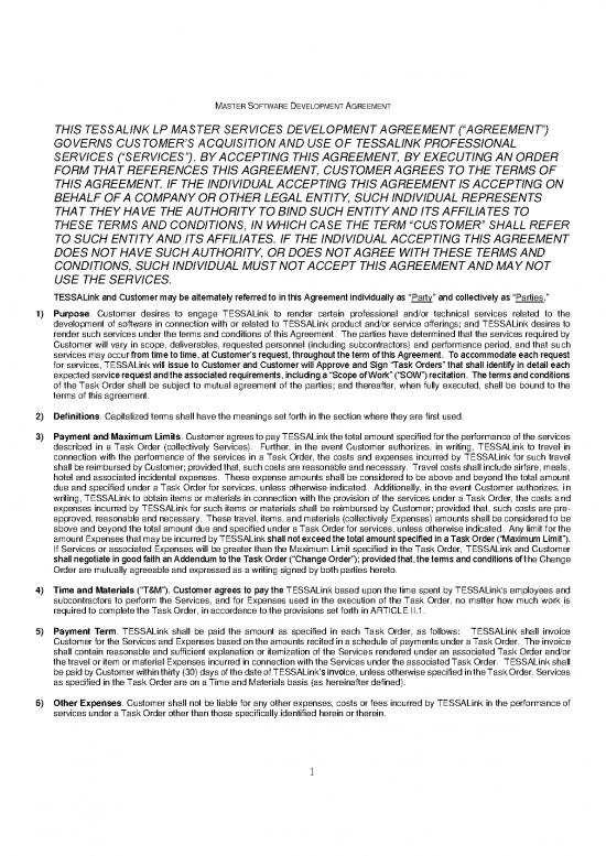 picture1_Software Development Agreement Pdf 198362 | Tessalink Msda