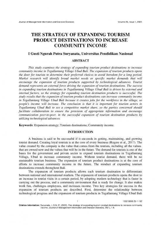 picture Tourism Pdf 200188 | The Strategy Of Expanding Tourism Product Destinations To Increase Community Income 1532 5806 25 1 102