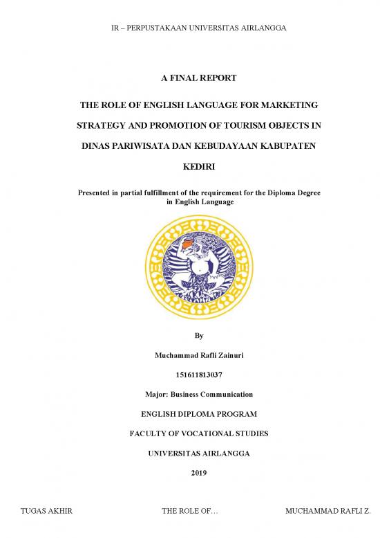 picture Marketing In Tourism Pdf 200095 | Title Page