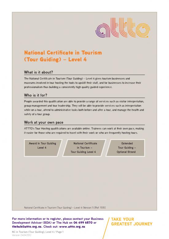 picture1_Tourism Pdf 200063 | Tourguidingqualsheet V4 View