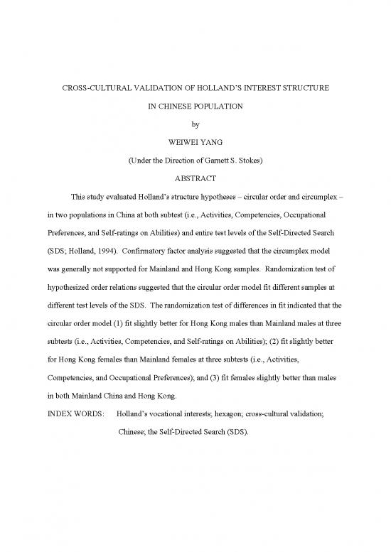 picture Holland Theory Pdf 198821 | Yang Weiwei 200405 Ms