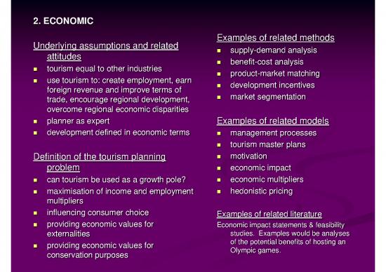 Tourism Pdf 199933 | Tourism Planning Approach