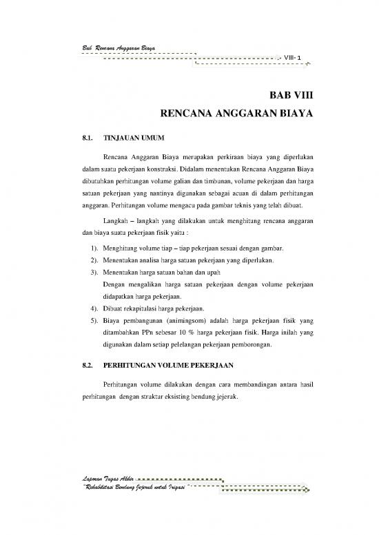 picture_File Rab - Rencana Anggaran Biaya Id 20318 | 2054 Chapter Viii