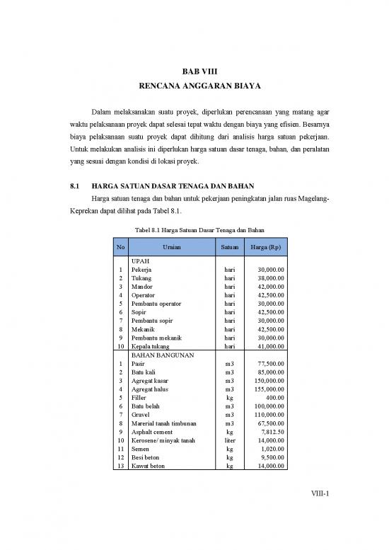 picture File Rab - Rencana Anggaran Biaya Id 20319 | 2103 Chapter Viii