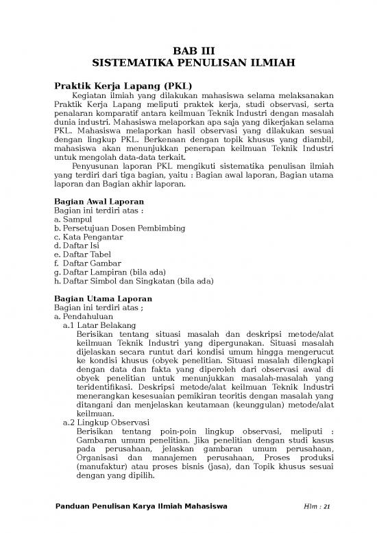 picture Laporan Doc 19503 | 3 Sistematika Pkl Penelitian Dosen
