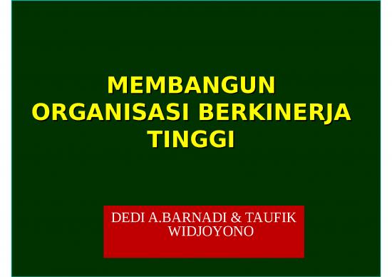 picture Ppt Manajemen Konflik 19665 | C8792 Membangun Organisasi Berkinerja Tinggi Dedi