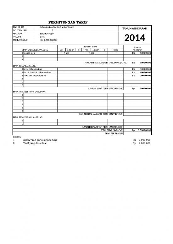picture Rincian Anggaran Biaya 20874 | D3  Kapal Lab Stabilitas Kapal