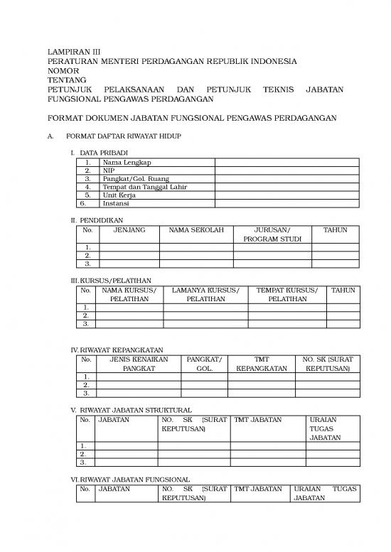 picture1_File - Daftar Riwayat Hidup Id 19410 | Format Dokumen Jf Pengawas Perdagangan