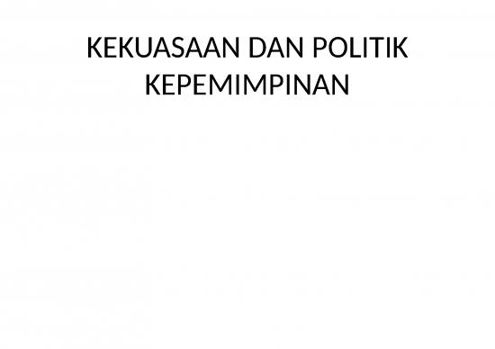 Behaviour Therapy Ppt Kekuasaan Dan Politik Kepemimpinan