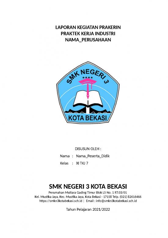 picture Lap Kegiatan Prakerin | File - Laporan Kegiatan Id 18615