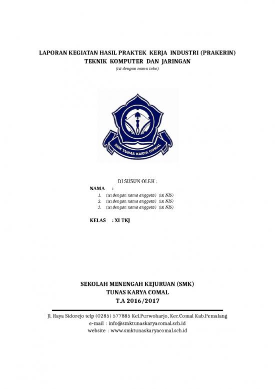 picture Laporan Prakerin 2016 2017 | File - Laporan Kegiatan Id 18650