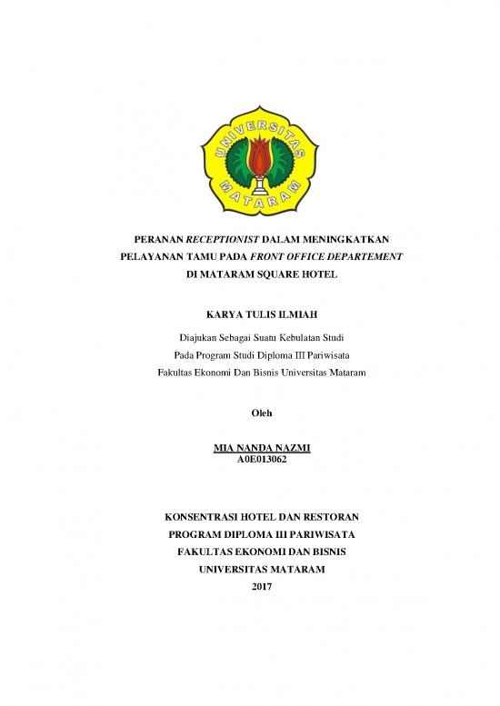 picture1_Laporan Pdf 20032 | Peranan Receptionist Dalam Meningkatkan Pelayanan Tamu Pada