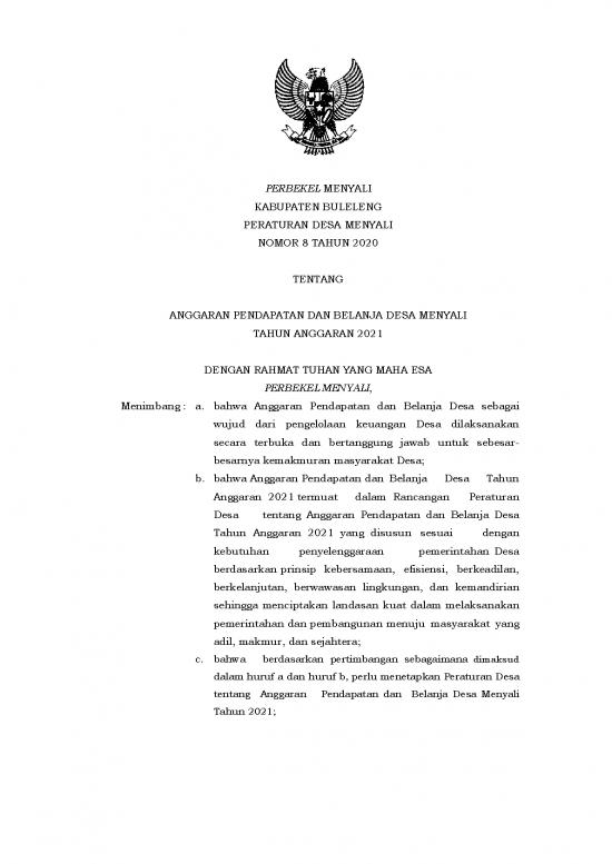 picture Contoh Rancangan Anggaran 20552 | Perdes Apbdes 2021