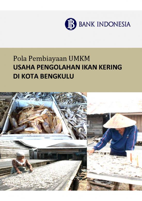 picture Presentasi Usaha 20899 | Pola Pembiayaan Usaha Kecil Pengolahan Ikan Kering Di Kota Bengkulu