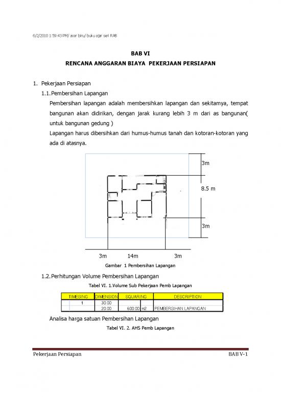 picture File Rab - Rencana Anggaran Biaya Id 20359 | Rab  Pekerjaan Persiapan