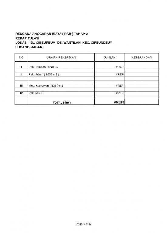 picture File Rab - Rencana Anggaran Biaya Id 20532 | Rab Edit