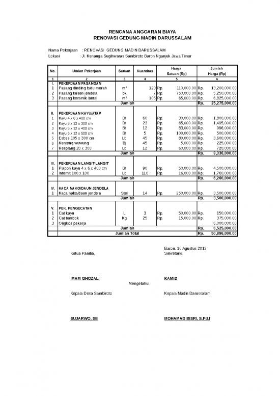 picture File Rab - Rencana Anggaran Biaya Id 20511 | Rab Renovasi Gedung Madin picture File Rab - Rencana Anggaran Biaya Id 20511 | Rab Renovasi Gedung Madin