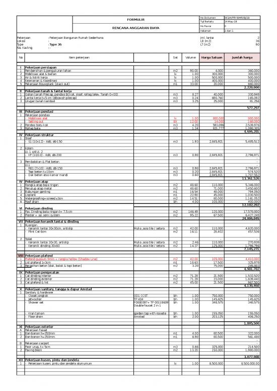 picture File Rab - Rencana Anggaran Biaya Id 20398 | Rab Rumah Arco Residence R1 Per Unit picture File Rab - Rencana Anggaran Biaya Id 20398 | Rab Rumah Arco Residence R1 Per Unit