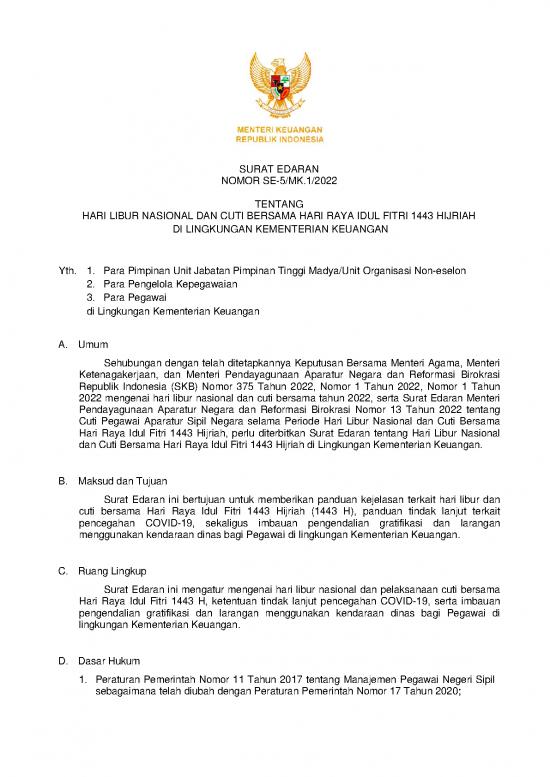 picture_Lingkungan Organisasi Pdf 19348 | Se 5 M1 2022 Ttg Libur Bersama & Cuti Lebaran 1443 H