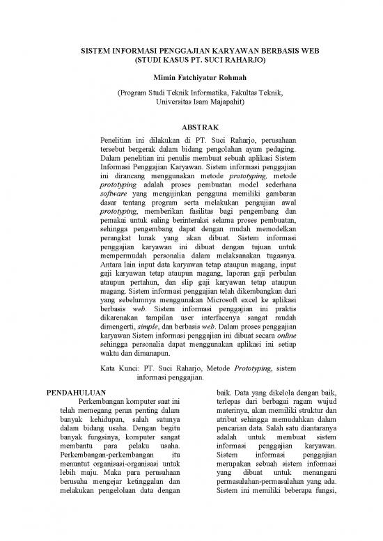 Laporan Pdf 19904 | Sistem Informasi Penggajian Karyawan Berbasis Web