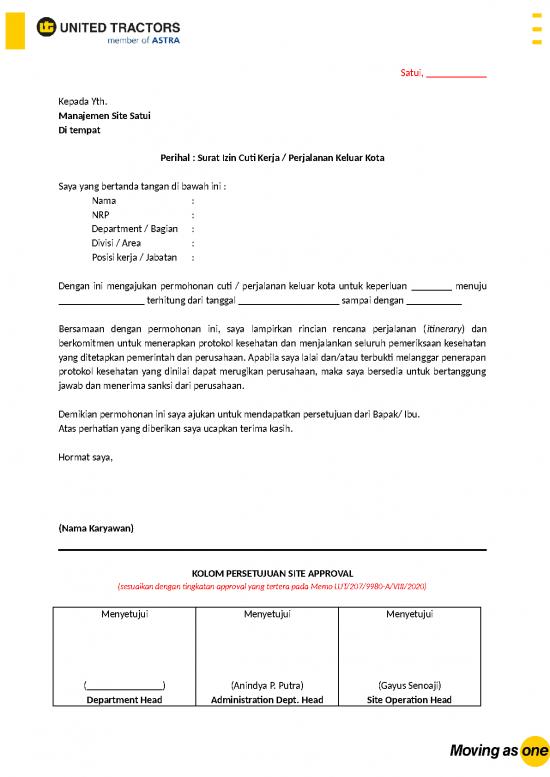 picture Surat Izin Id 19300 | Sti   Surat Izin Cuti Atau Keluar Kota Format Baku Re2