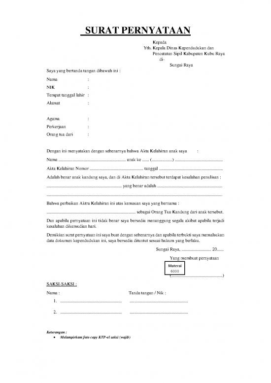 picture File - Surat Pernyataan Id 18768 | Surat Pernyataan Pembetulan Akta Converted