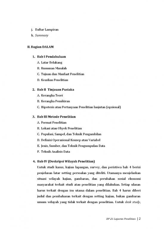 Format Laporan Penulisan Hasil Penelitian Dan Template2021 | File ...