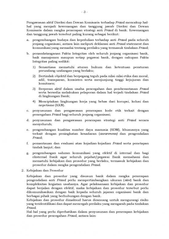 Manajemen Pdf 19836 | Lampiran 1 Pedoman Strategi Anti Fraud Bagi Bank Umum