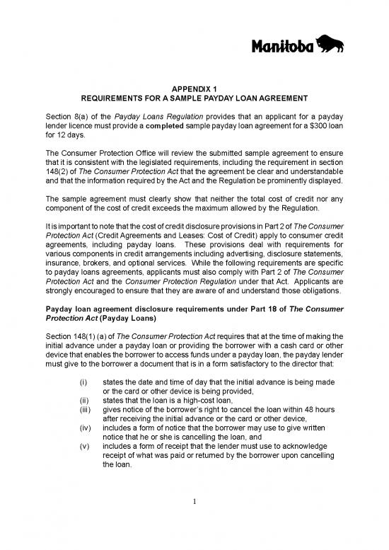 picture Loan Agreement Template 202879 | 20484 Payday Appendix 1 E