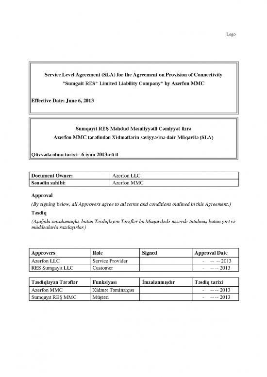 picture1_Agreement Sample 203011 | 2 Extract From Sla