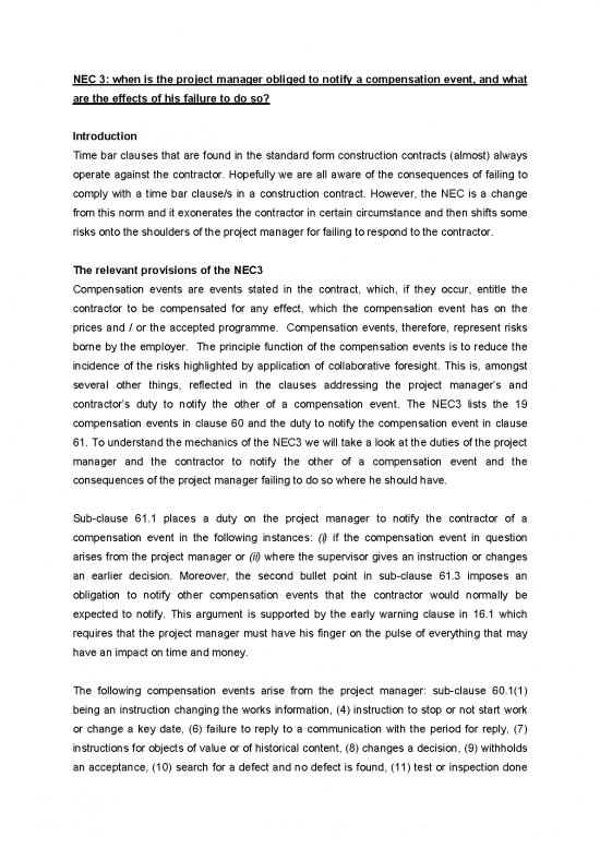picture_Contracts Pdf 201420 | 32903 Fafc Nec3 When Is The Pm Obliged To Notify A Ce And Consq Of His Failure To Do So April2011 Revdoc