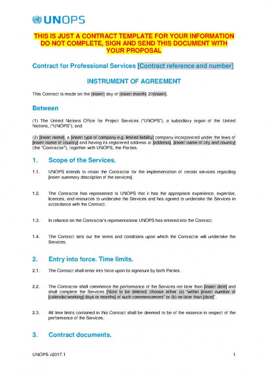 picture Agreement Contract Sample 202756 | 678 314929 Contract For Profesional Services En Template