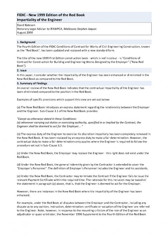 picture1_Fidic Pdf 201620 | 9 Fidic   New 1999 Edition Of The Red Book