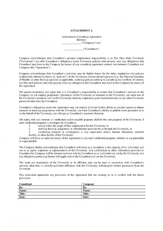 picture_Agreement Sample 201443 | Addendum For Consulting Osu